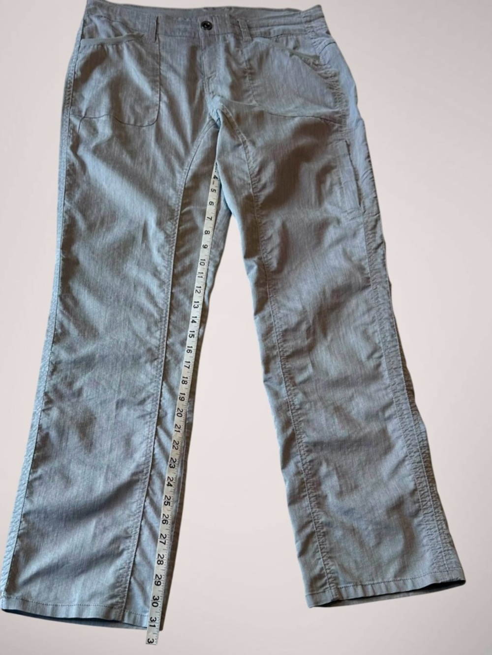 Kuhl Cabo Linen Blend Pants Women’s Size 10 Gray Style 6272 UPF 50+ Pockets Grey - Picture 12 of 16